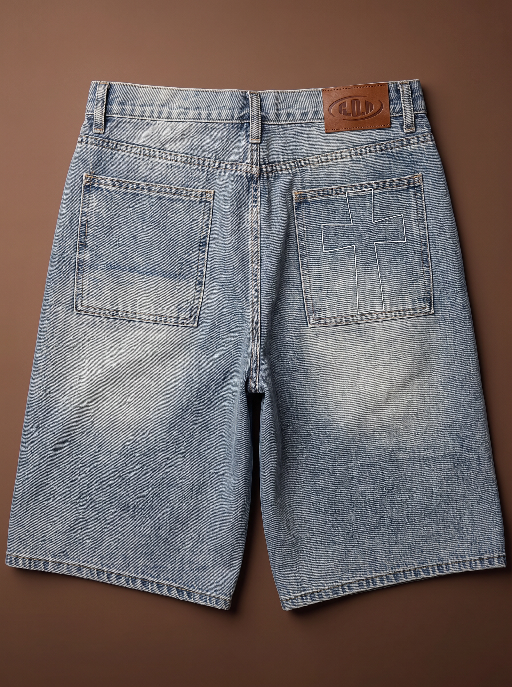 "GOODNESS & MERCY" Jean Shorts