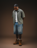 "GOODNESS & MERCY" Jean Shorts